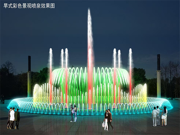 喷泉效果图